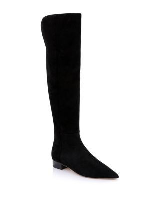 L'Agence Women's Grand Suede Pointed Toe Boots
