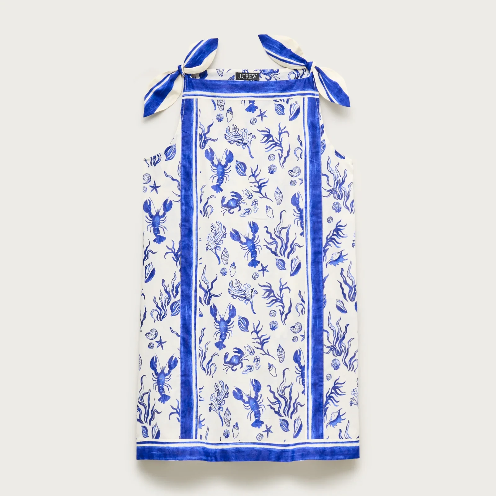 Sadie beach dress in cotton voile seashell print