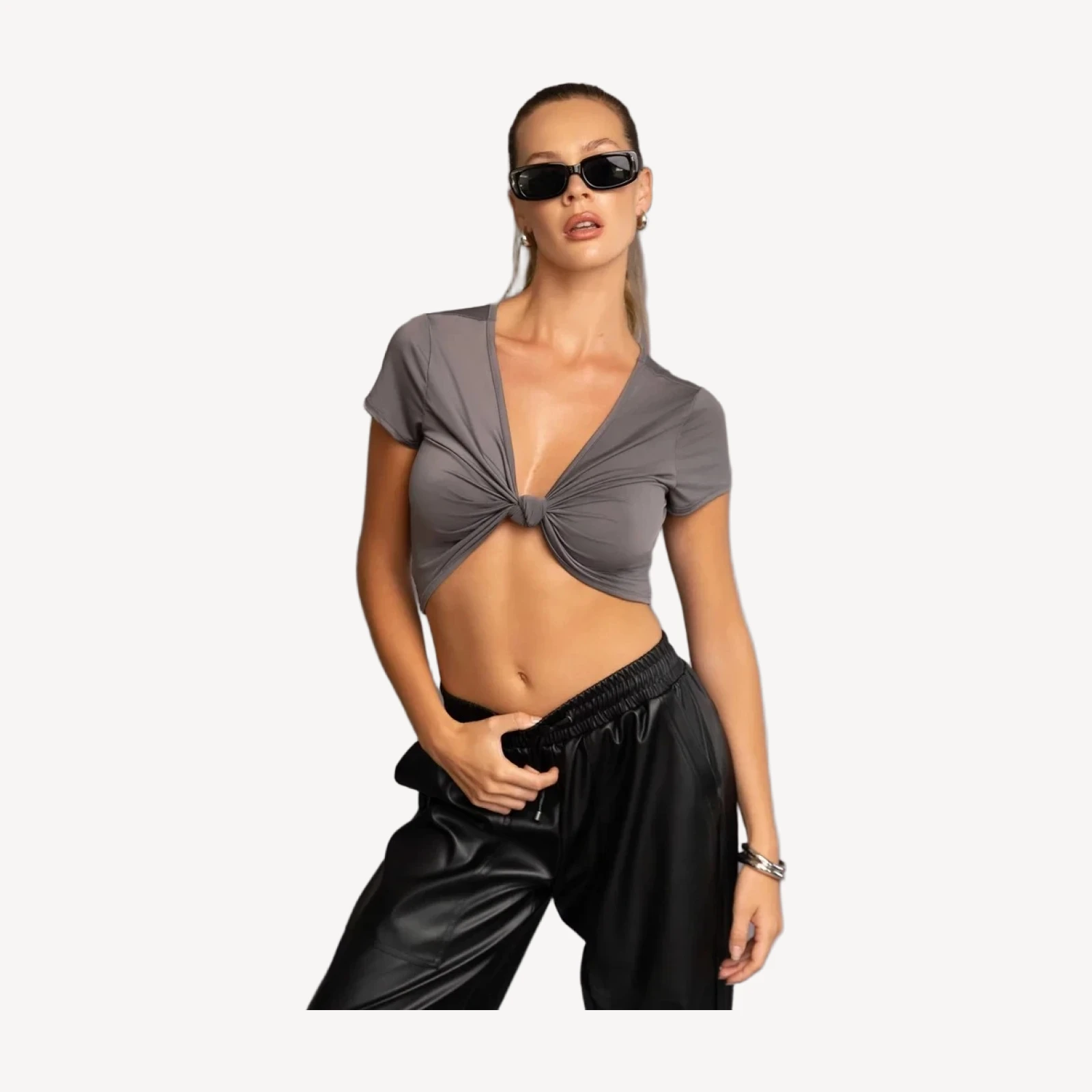 KNOT TEE [STEEL ]