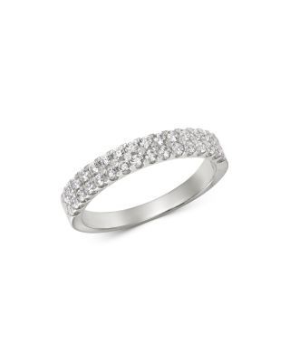 Bloomingdale's Fine Collection Diamond Double-Row Band in 14K White Gold, 0.50 tcw