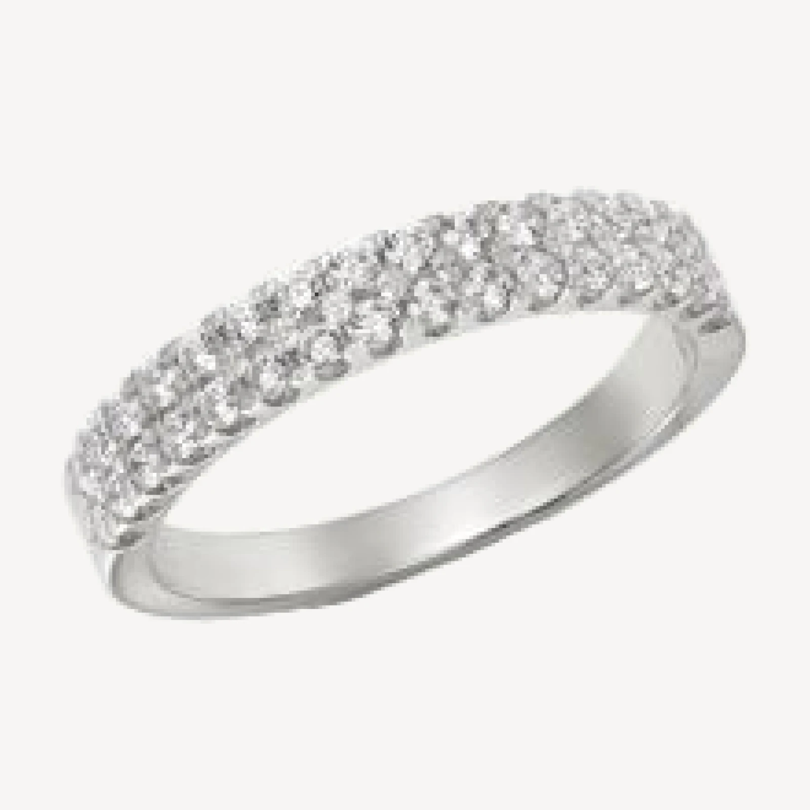 Bloomingdale's Fine Collection Diamond Double-Row Band in 14K White Gold, 0.50 tcw