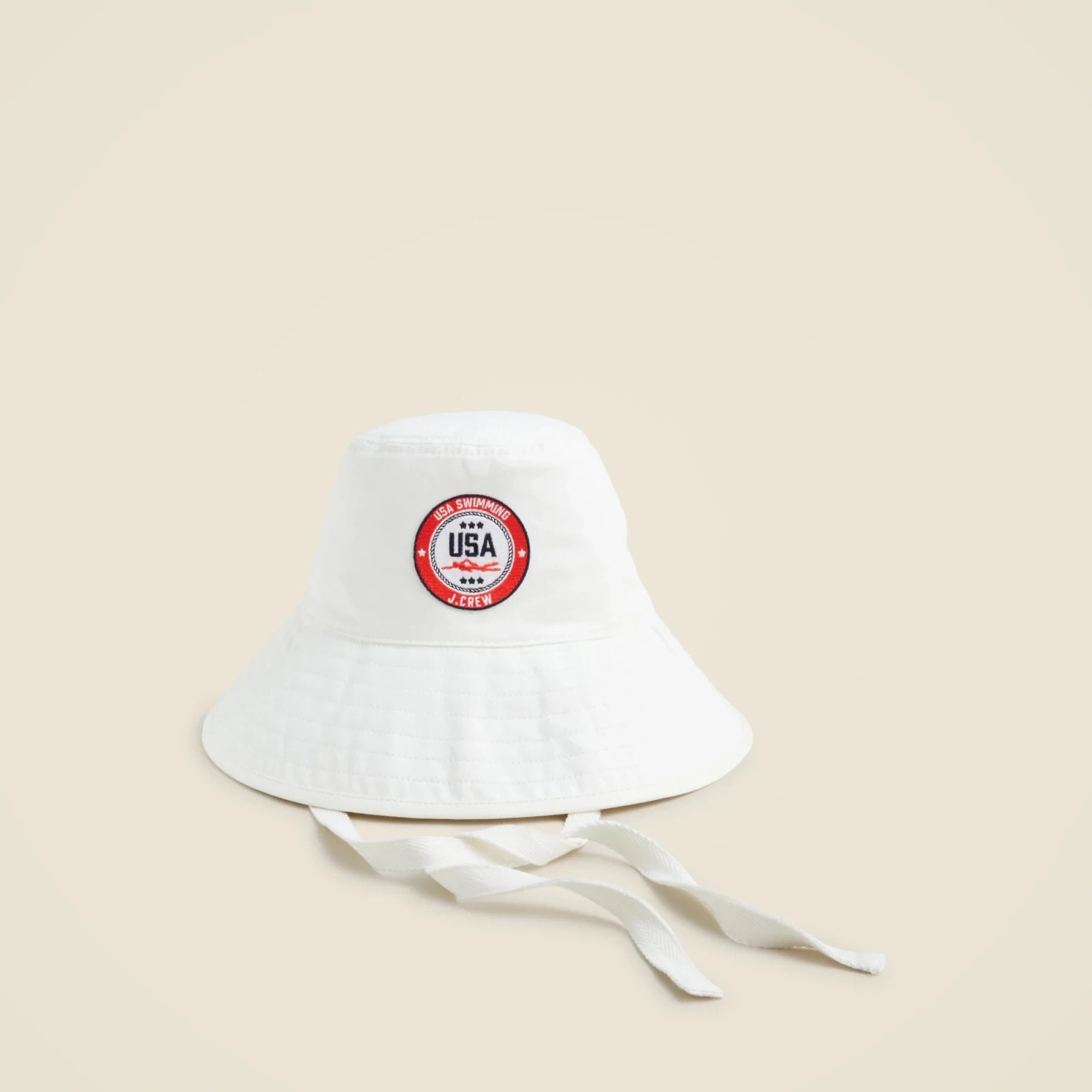 Limited-edition USA Swimming® X J.Crew bucket hat with ties