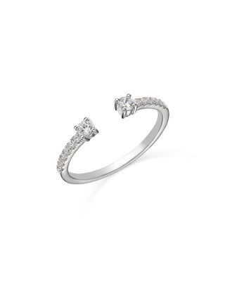 Bloomingdale's Fine Collection Diamond Cuff Ring in 14K White Gold, 0.25 tcw