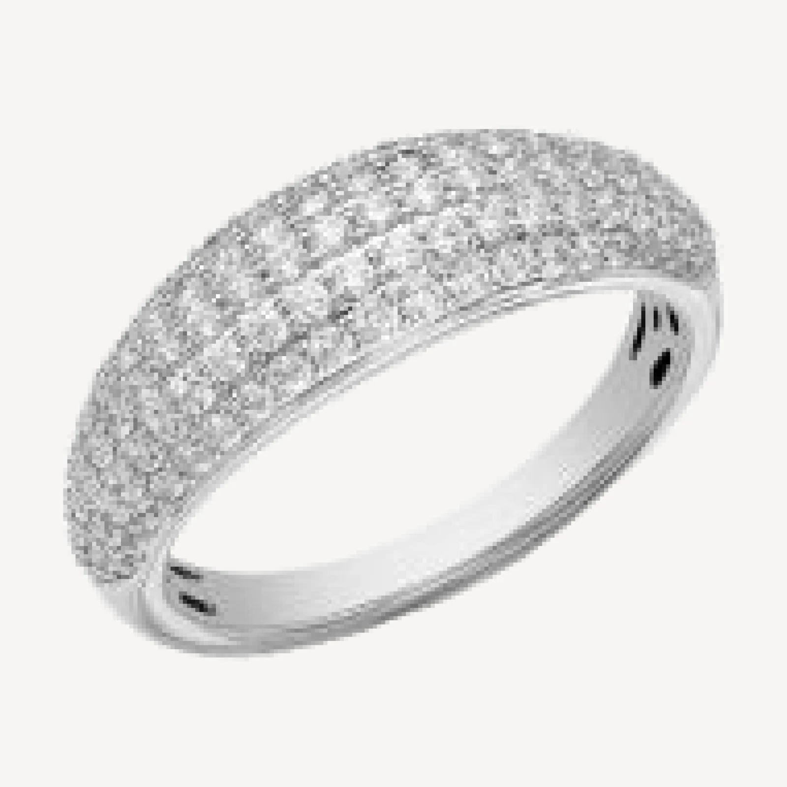 Bloomingdale's Fine Collection Diamond Pave Multirow Ring in 14K White Gold, 0.75 tcw