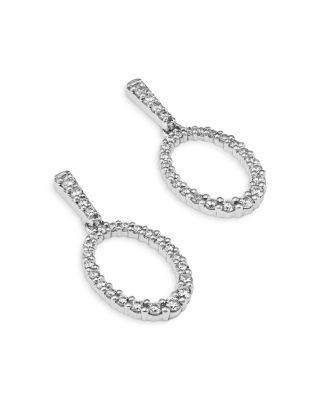 Bloomingdale's Fine Collection Diamond Circle Drop Earrings in 14K White Gold, 0.50 tcw