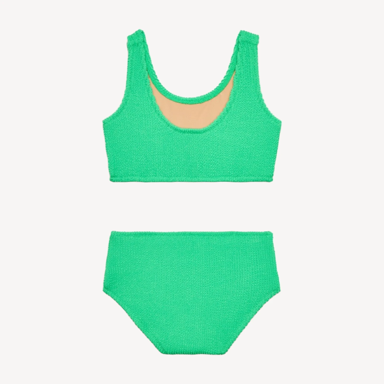 Girls' scrunchie scoopneck two-piece swimsuit