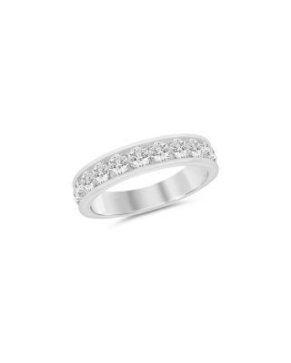 Bloomingdale's Fine Collection Diamond Channel Set Band Ring in 14K White Gold, 1.0 tcw