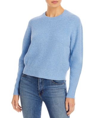 Aqua Cashmere Ribbed Cashmere Sweater - Exclusive
