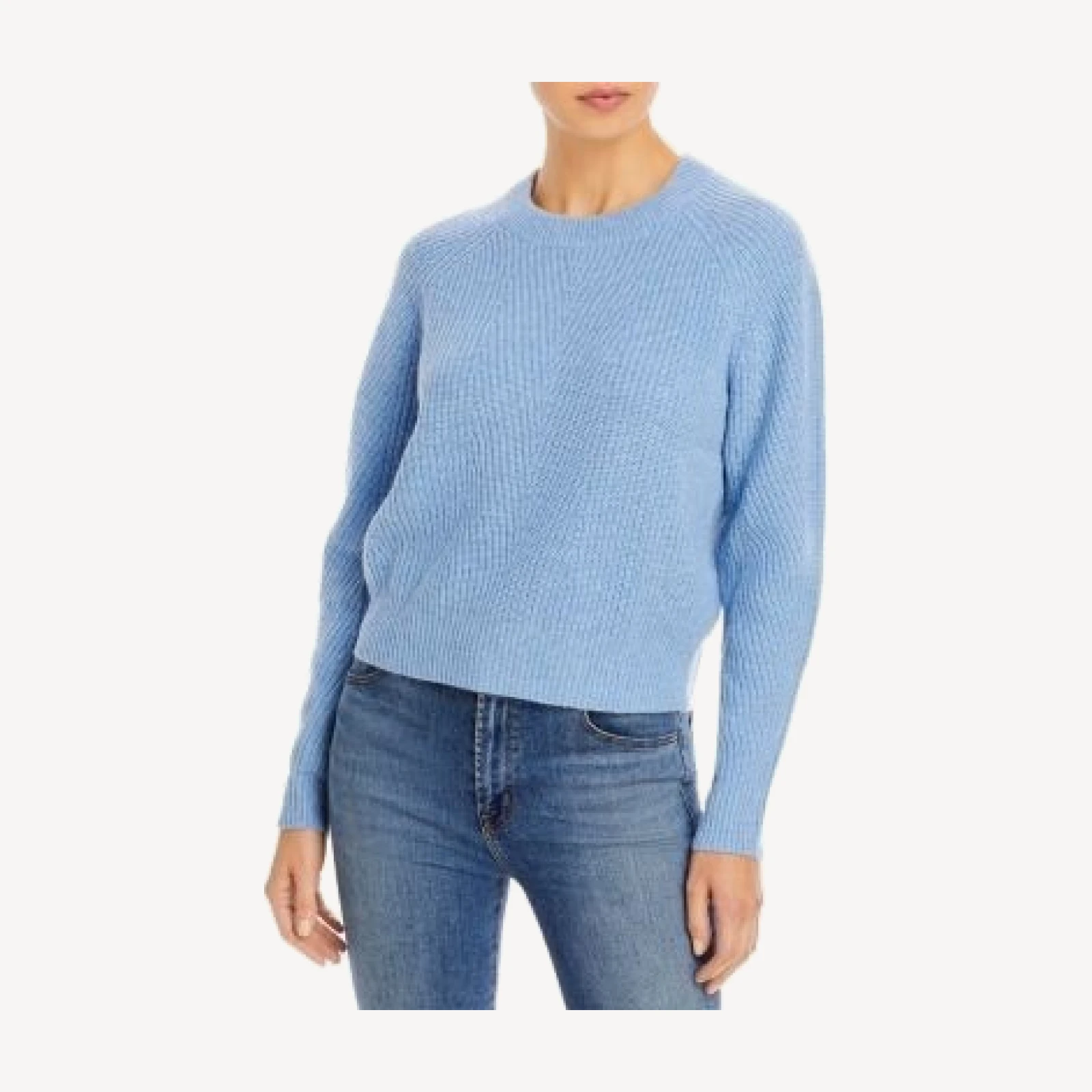 Aqua Cashmere Ribbed Cashmere Sweater - Exclusive