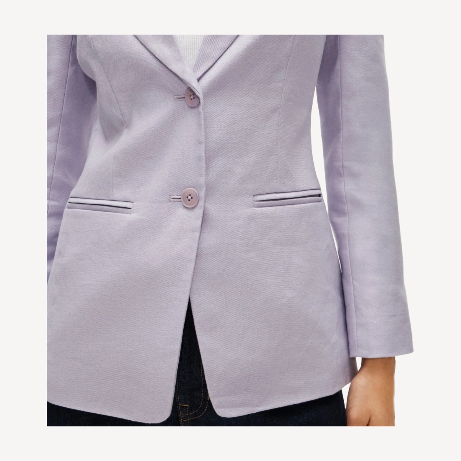 Margeaux blazer in stretch linen blend