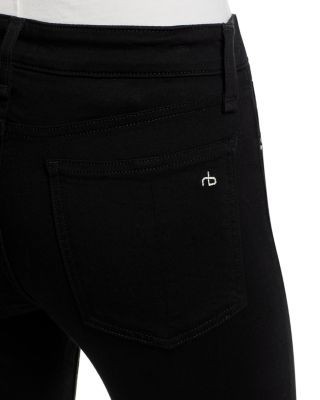 rag & bone Cate Mid Rise Ankle Skinny Jeans in Black