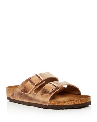 Birkenstock Men's Arizona Slide Sandals in Tobacco