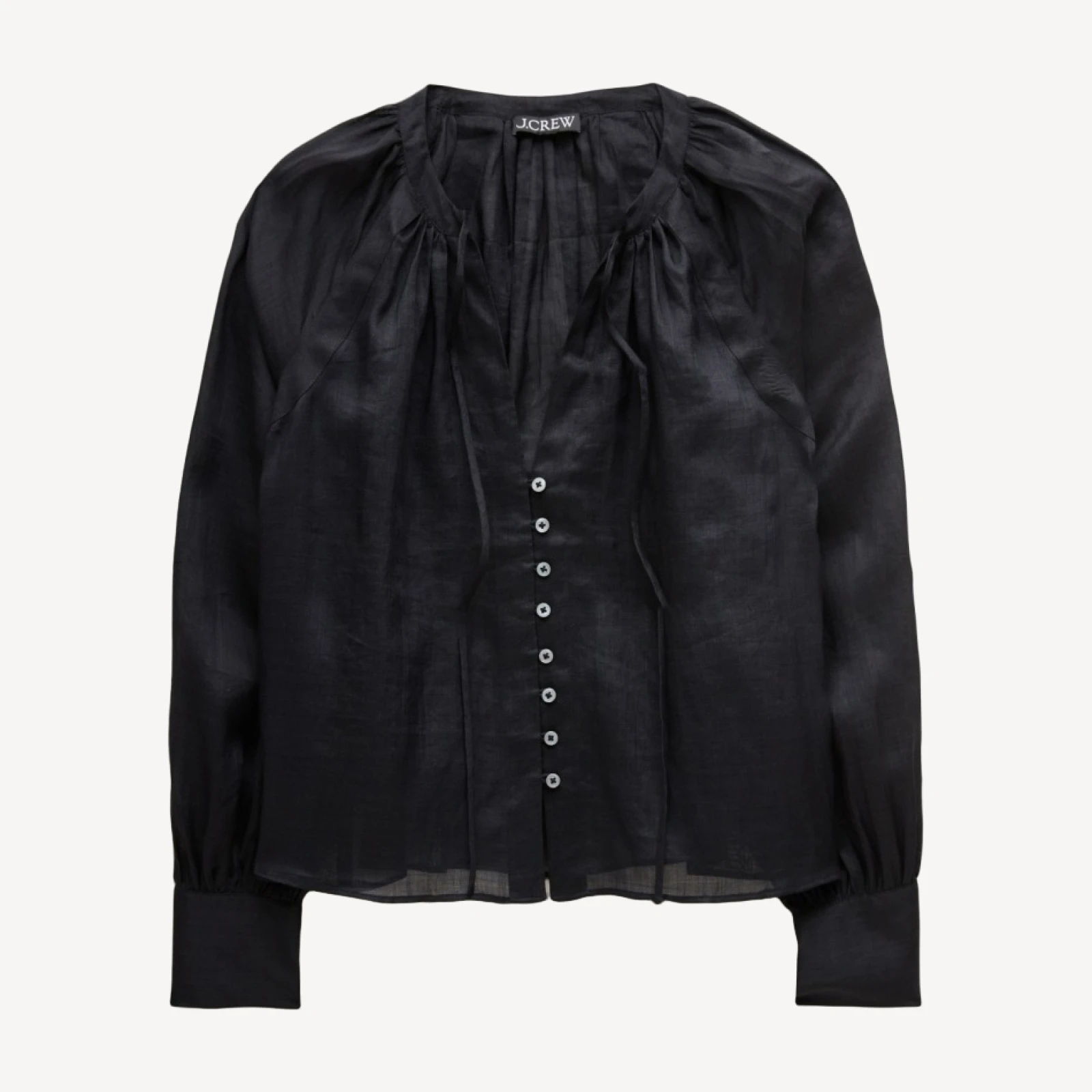 Popover top in ramie