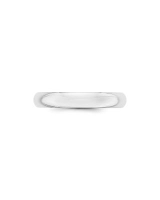 Bloomingdale's Fine Collection Men's 4mm Half Round Band Ring in 14K White Gold