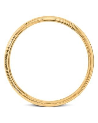 Bloomingdale's Fine Collection Men's 4mm Milgrain Half Round Wedding Band 14K Yellow Gold