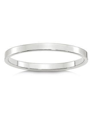 Bloomingdale's Fine Collection Men's 2mm Lightweight Flat Band in 14K White Gold or Yellow Gold