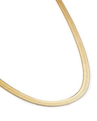 Bloomingdale's Fine Collection Men's 14K Yellow Gold 5mm Herringbone Chain Necklace, 18