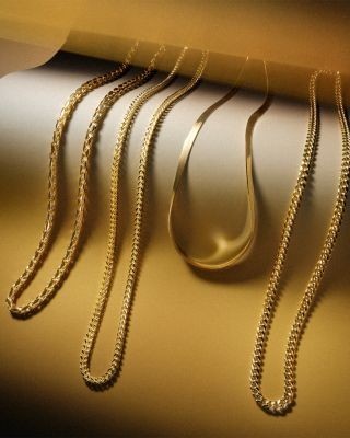 Bloomingdale's Fine Collection Men's Square Franco Link Chain Necklace in 14K Yellow Gold, 24