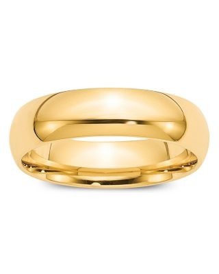 Bloomingdale's Fine Collection Men's 6mm Comfort Fit Band Ring in 14K Yellow Gold
