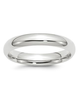 Bloomingdale's Fine Collection Men's 4mm Comfort Fit Band Ring in 14K White Gold