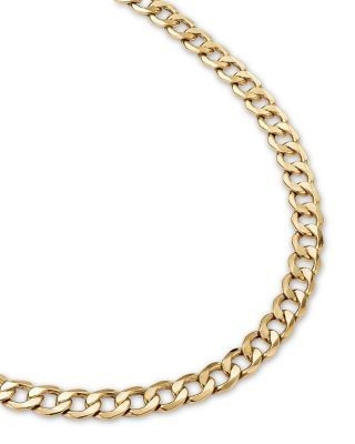 Bloomingdale's Fine Collection Polished Curb Link Chain Necklace in 14K Yellow Gold, 20