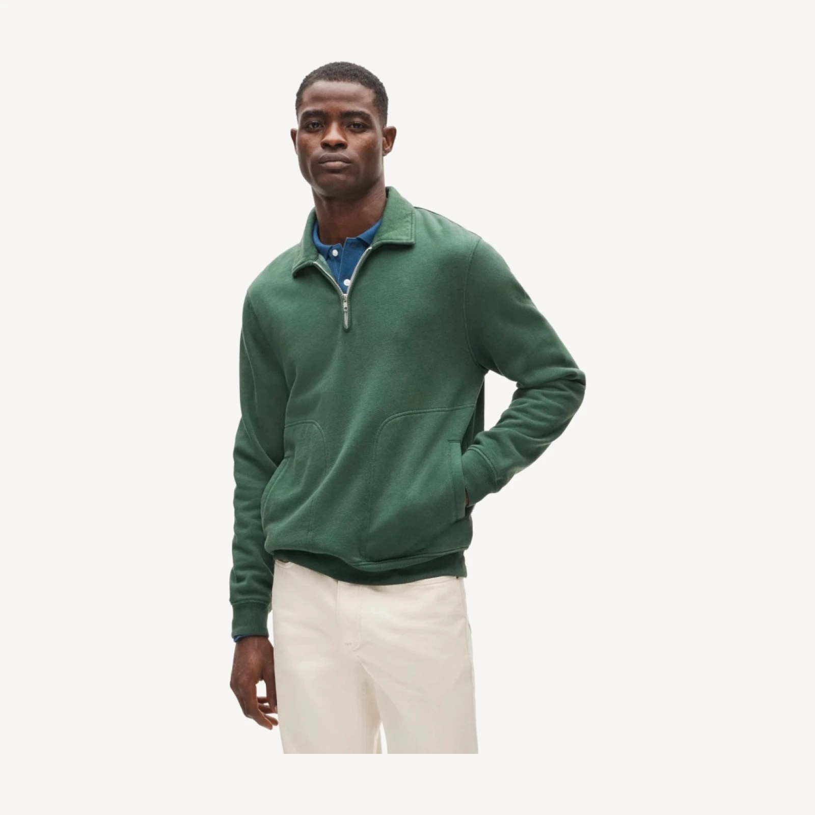 '83 fleece quarter-zip polo sweatshirt