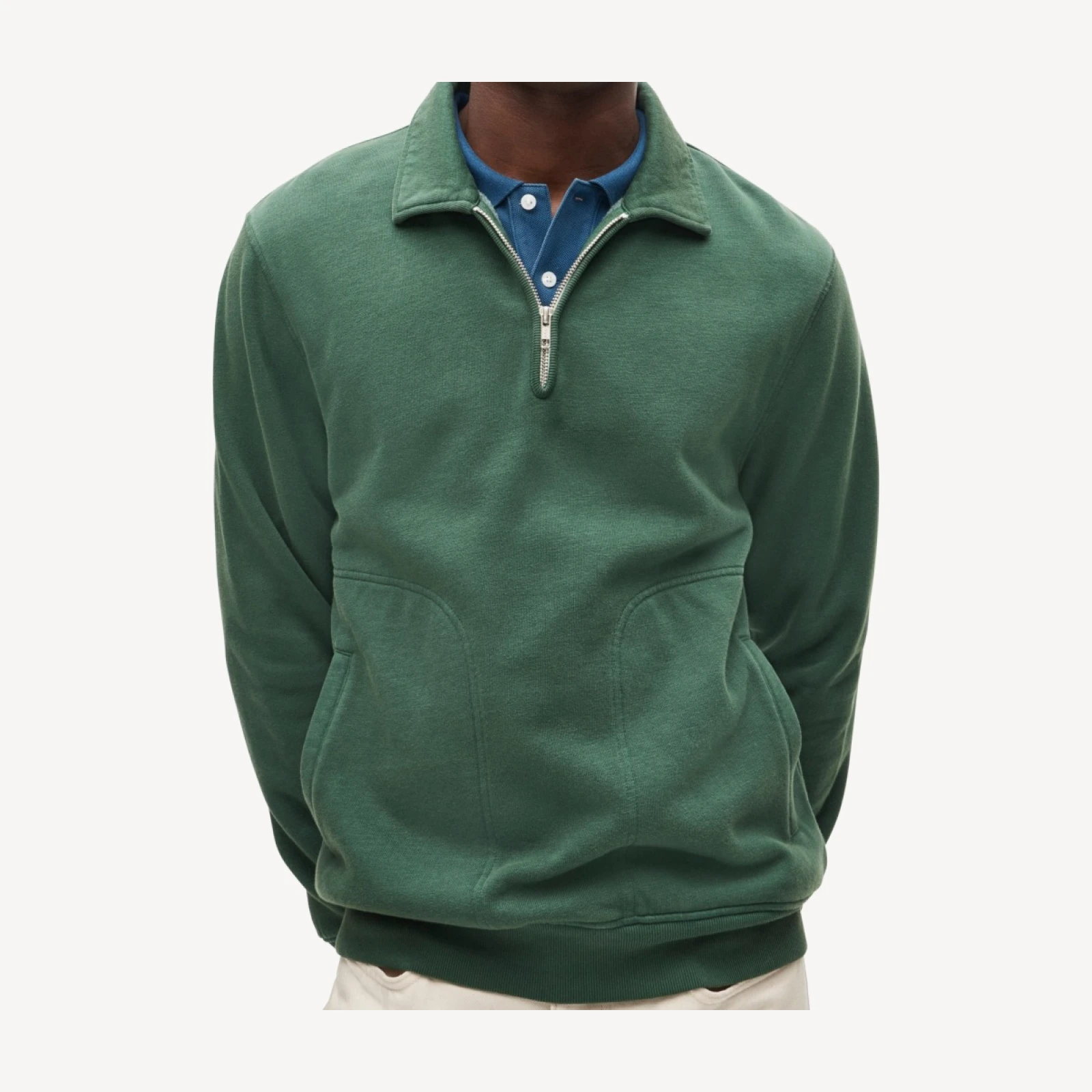 '83 fleece quarter-zip polo sweatshirt