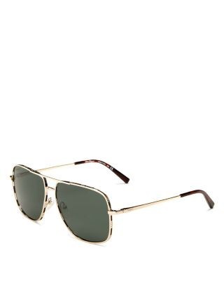 Salvatore Ferragamo Brow Bar Aviator Sunglasses, 60mm