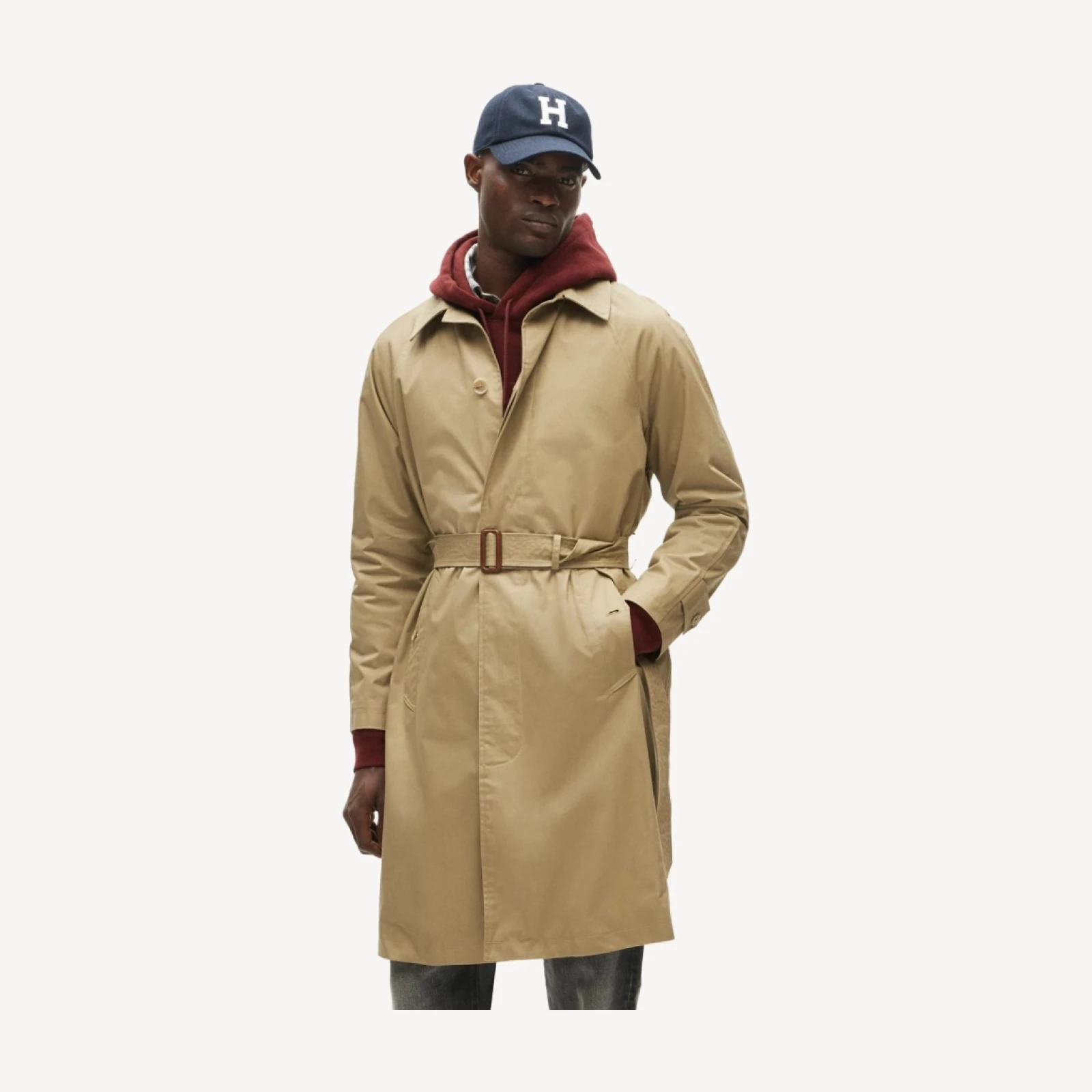 Rivington trench coat in water-resistant cotton