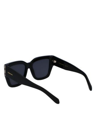 Ferragamo Double Gancini Square Sunglasses, 55mm