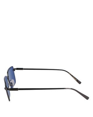 Ferragamo Prisma Rectangular Metal Sunglasses, 57mm