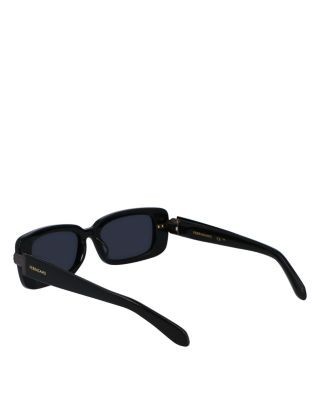 Ferragamo Prisma Narrow Rectangular Sunglasses, 52mm