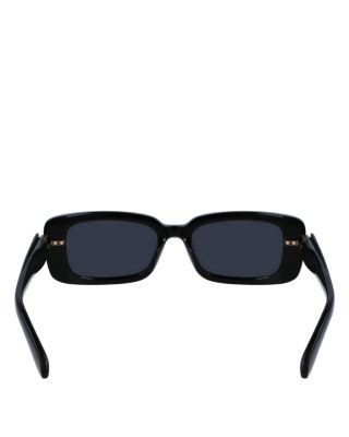 Ferragamo Prisma Narrow Rectangular Sunglasses, 52mm