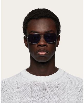 Ferragamo Prisma Geometric Pilot Sunglasses, 58mm