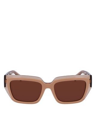 Ferragamo Colorblock Square Sunglasses, 55mm