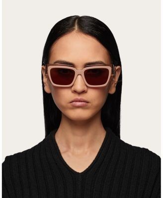 Ferragamo Colorblock Square Sunglasses, 55mm