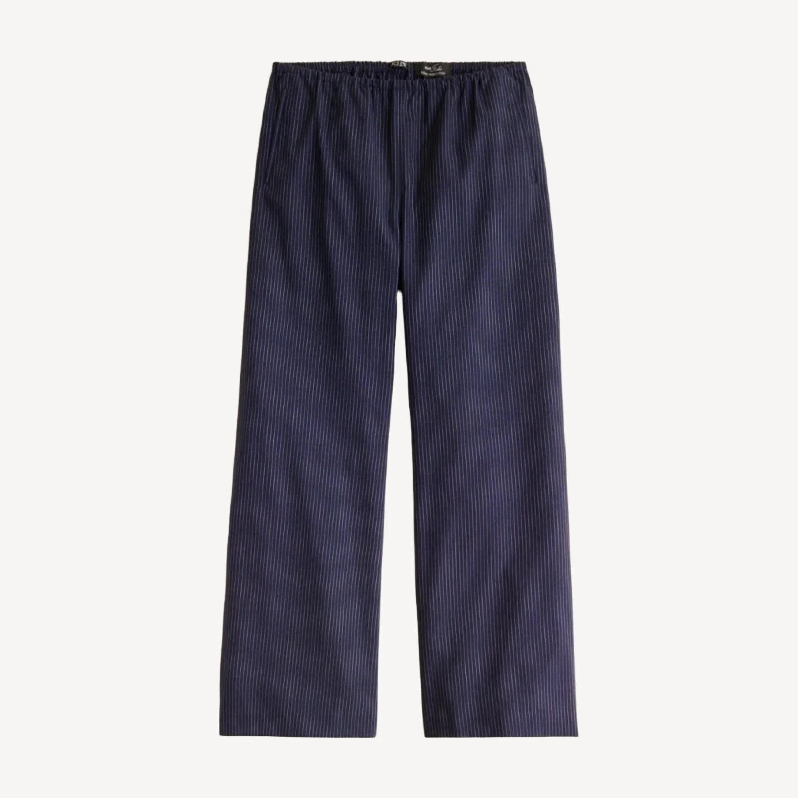 Cosmo pant in pinstriped Italian studio wool