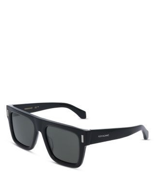 Ferragamo Renew Rivet Oversized Square Sunglasses, 53mm
