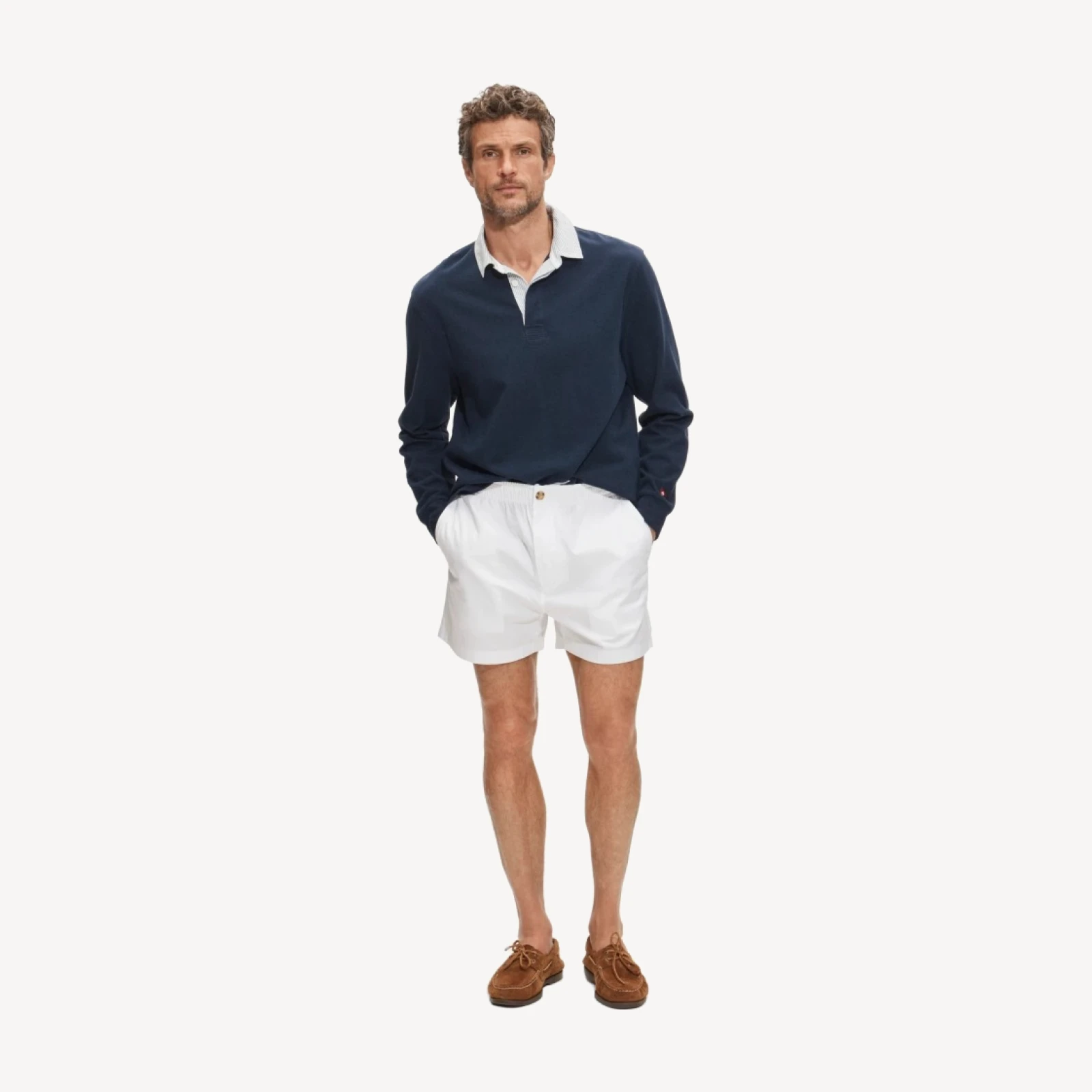 4" lightweight chino drawstring short