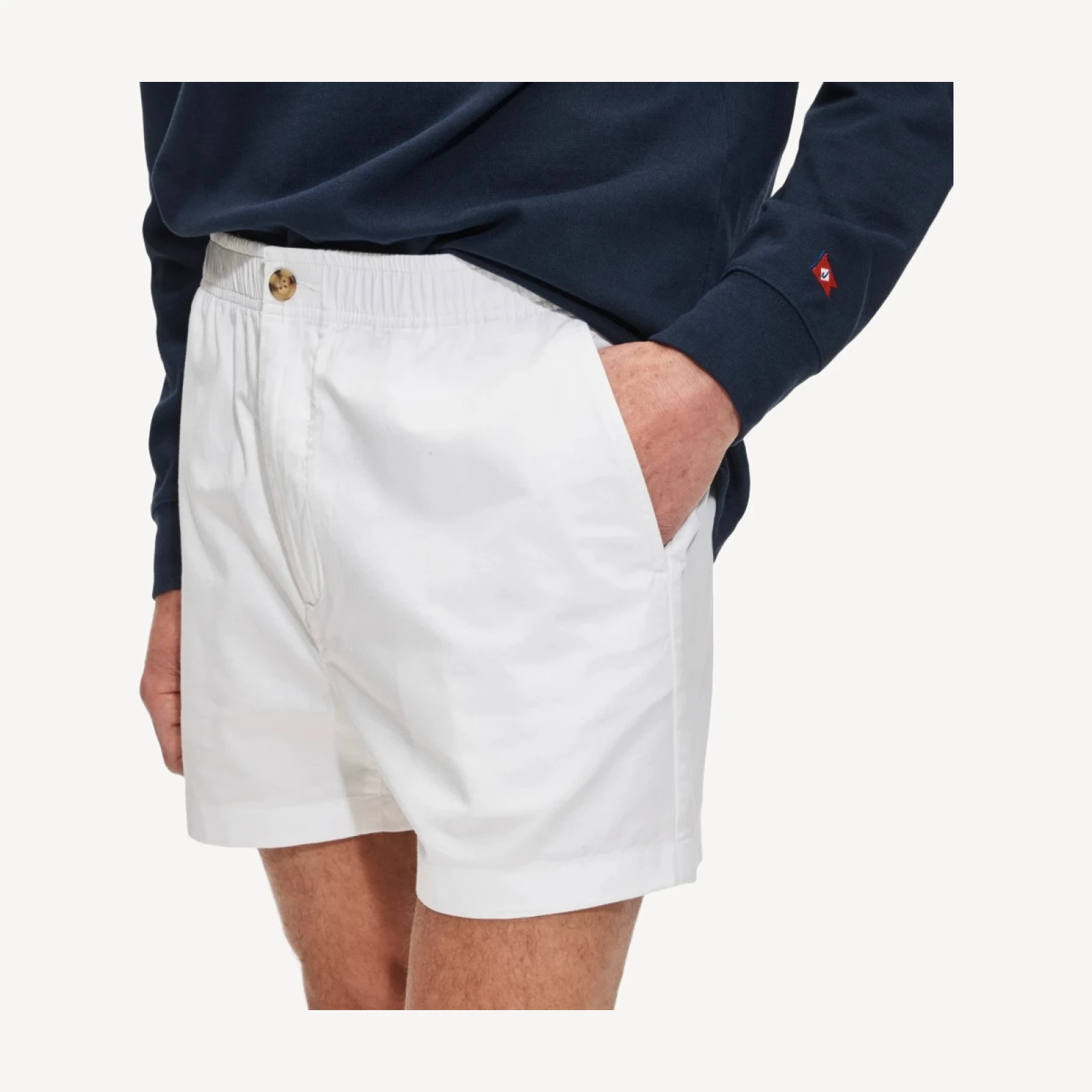 4" lightweight chino drawstring short