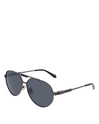 Ferragamo Aviator Brow Bar Sunglasses, 62mm