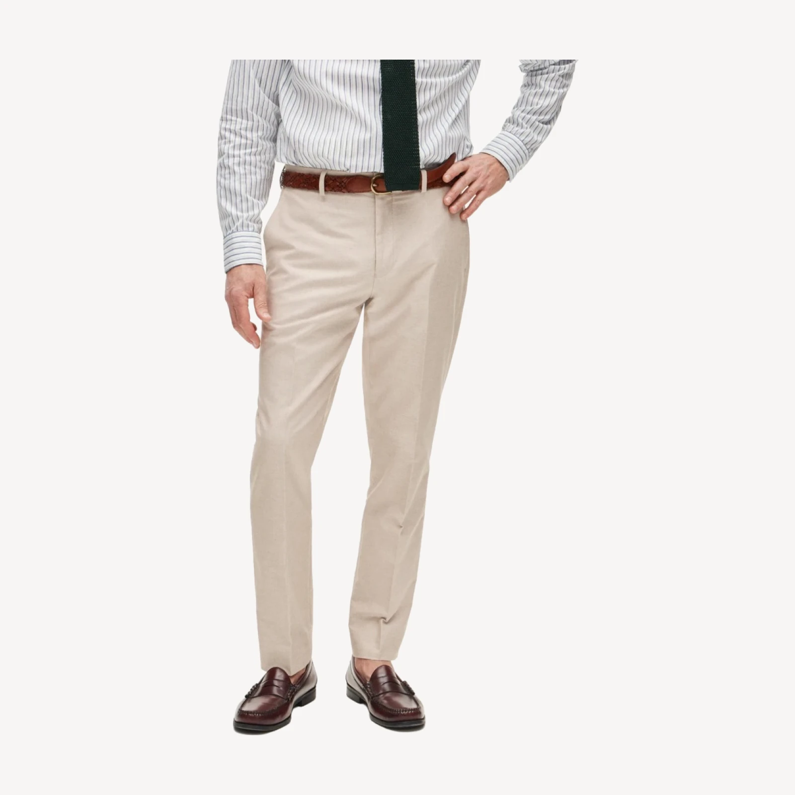 Ludlow Slim-fit suit pant in Portuguese cotton oxford