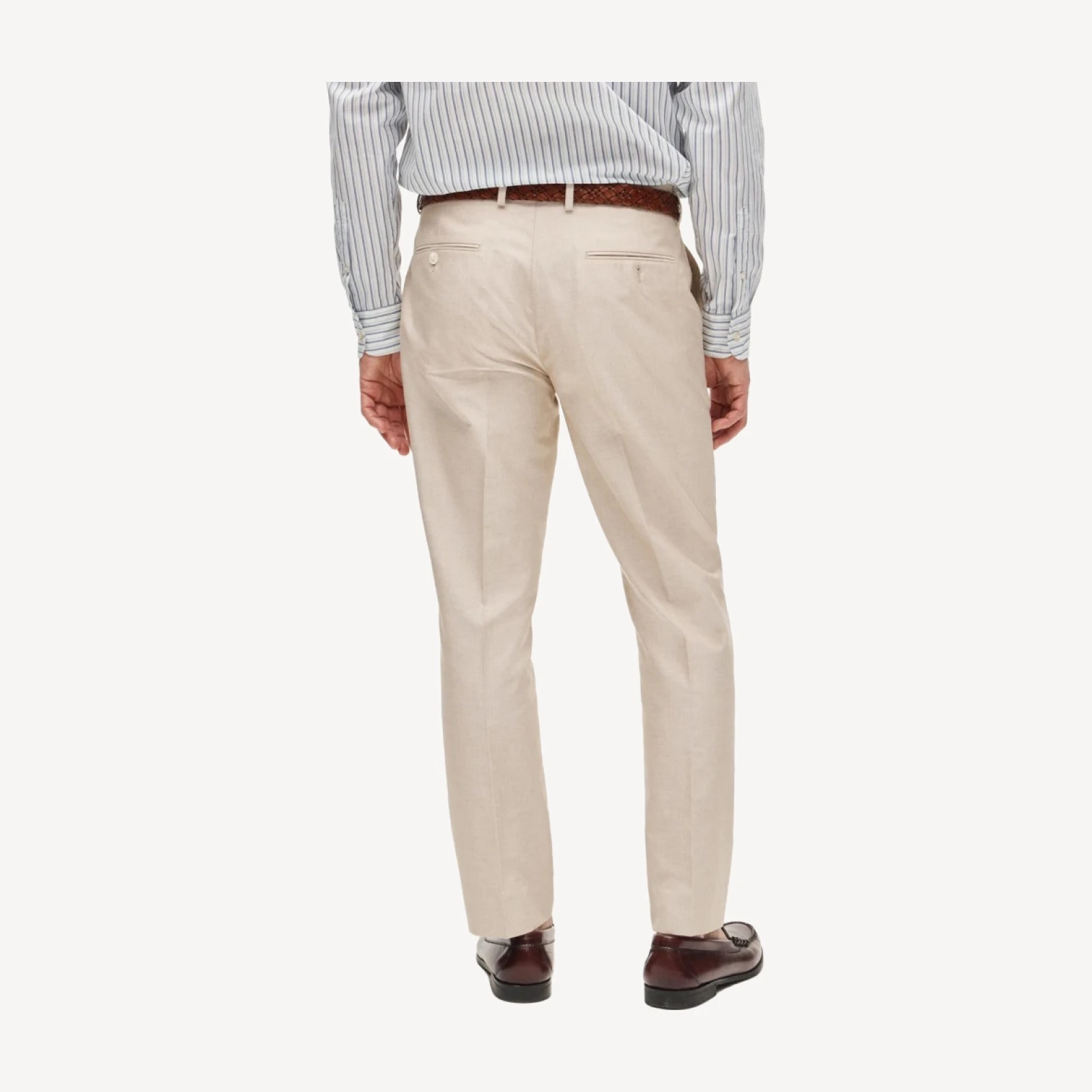 Ludlow Slim-fit suit pant in Portuguese cotton oxford