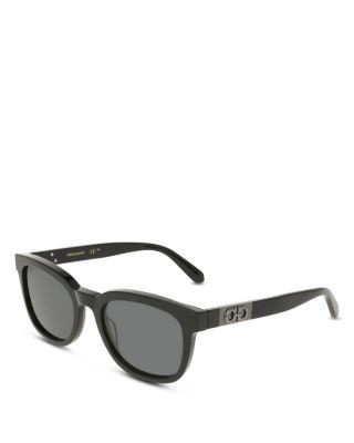 Ferragamo Color Block Temple Rectangular Sunglasses, 54mm