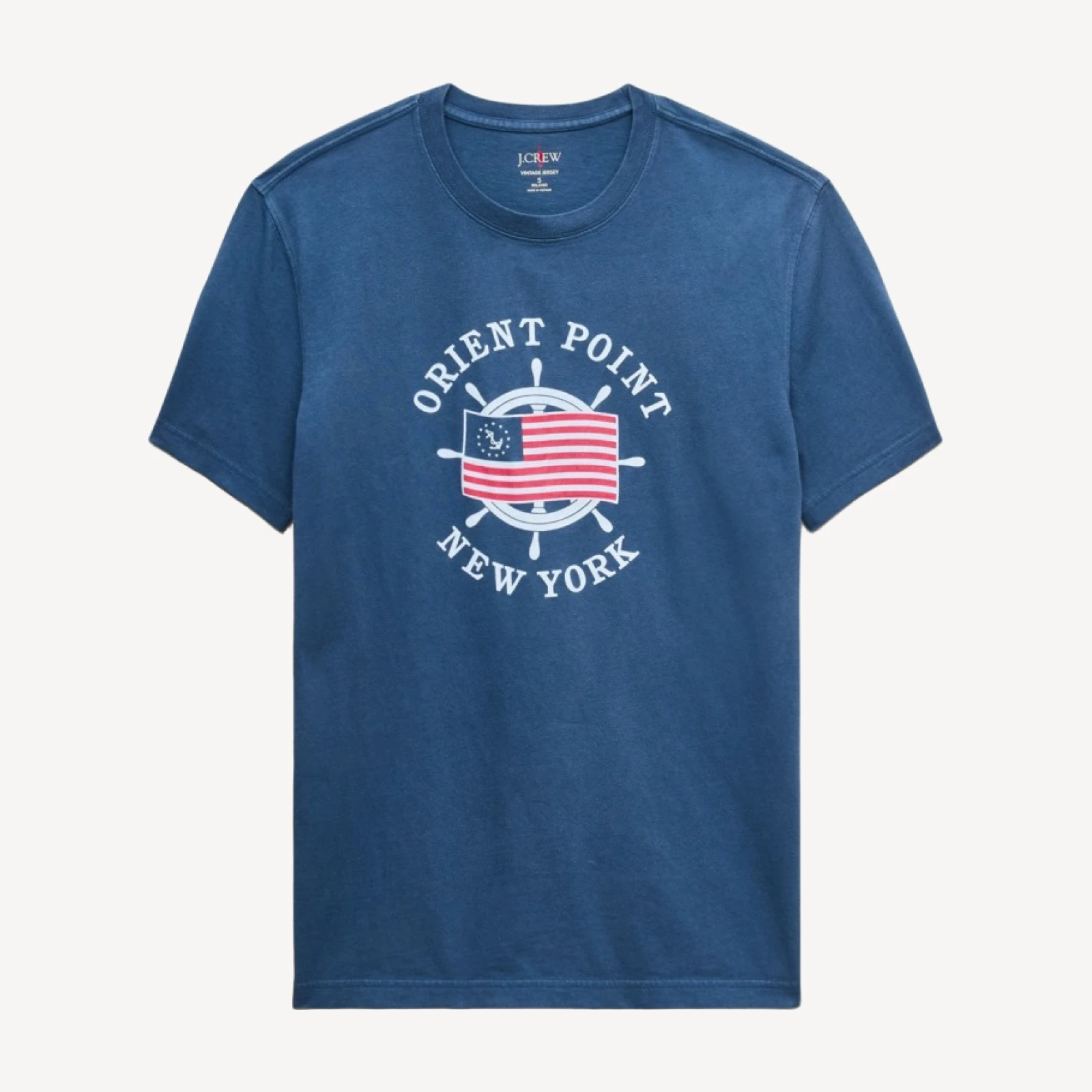 Vintage-wash cotton graphic T-shirt
