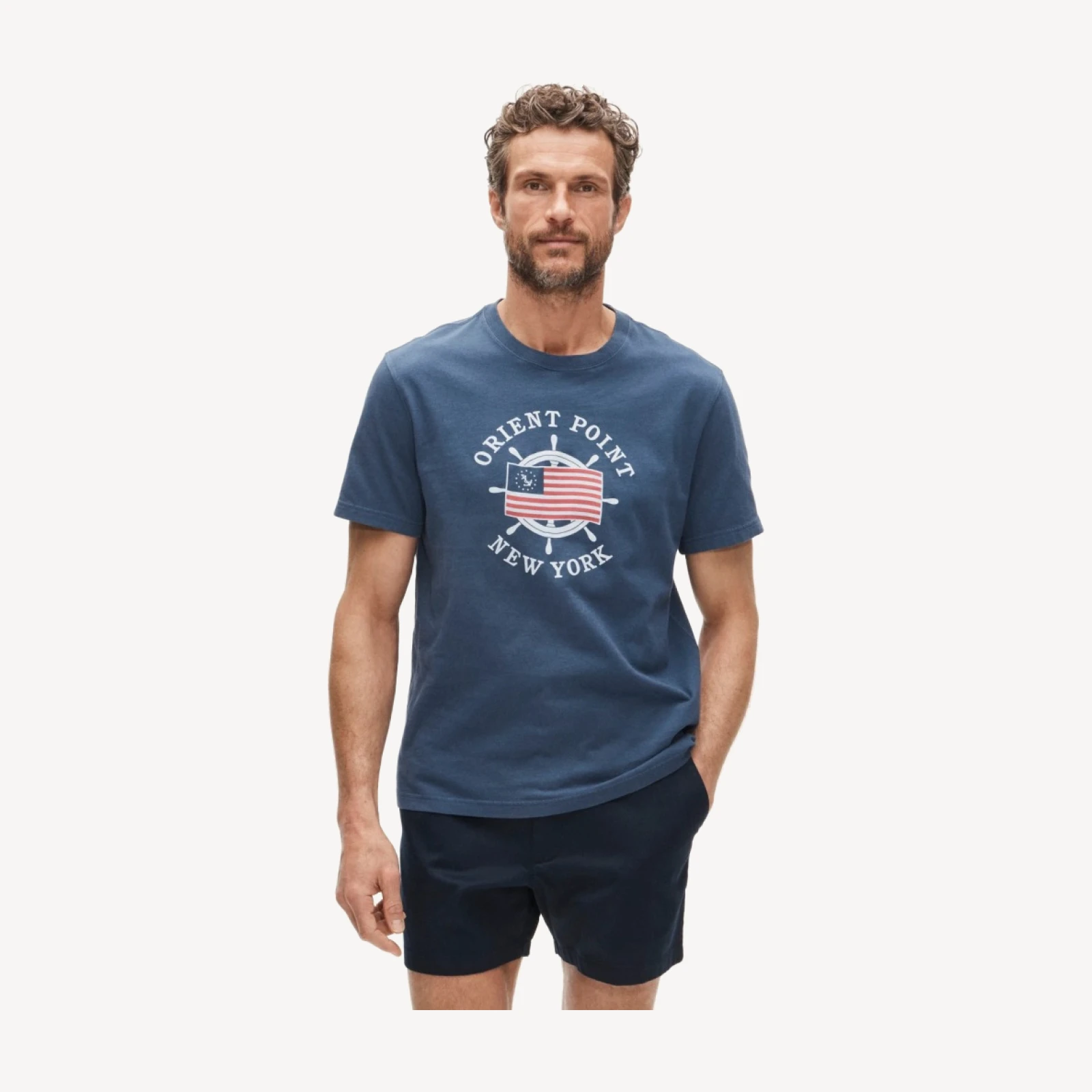 Vintage-wash cotton graphic T-shirt
