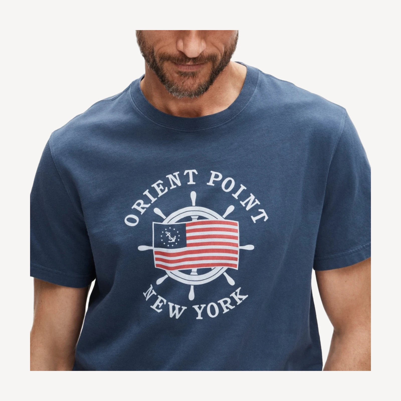 Vintage-wash cotton graphic T-shirt