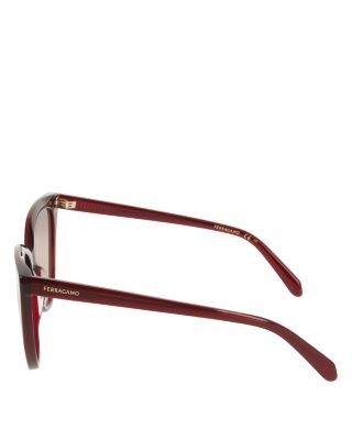 Ferragamo Cat Eye Sunglasses, 56mm