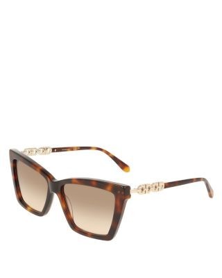 Ferragamo Cat Eye Sunglasses, 57mm