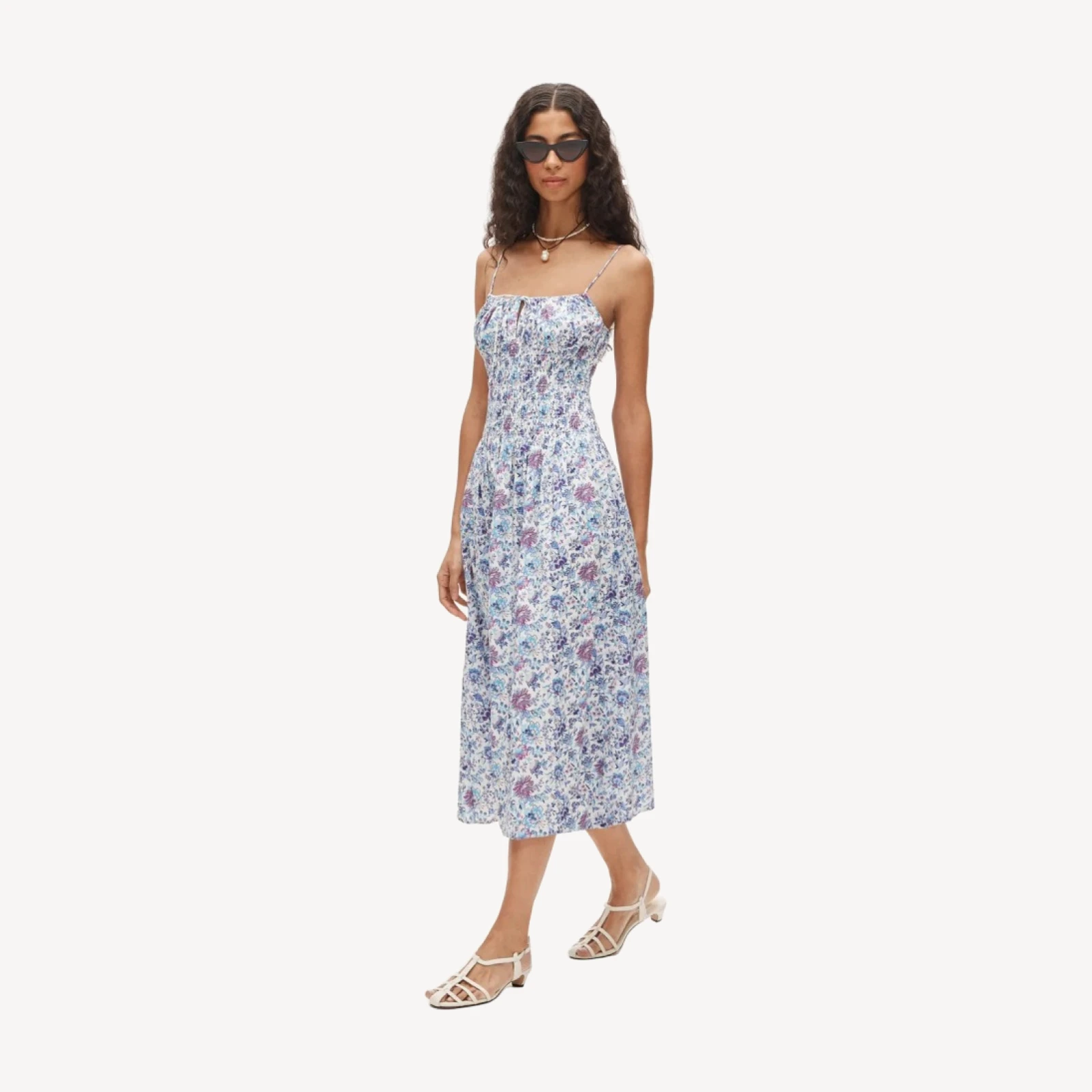 Smocked sundress in Liberty® Christelle fabric
